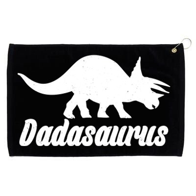 Dadasaurus Dinosaur Father's Day Grommeted Golf Towel