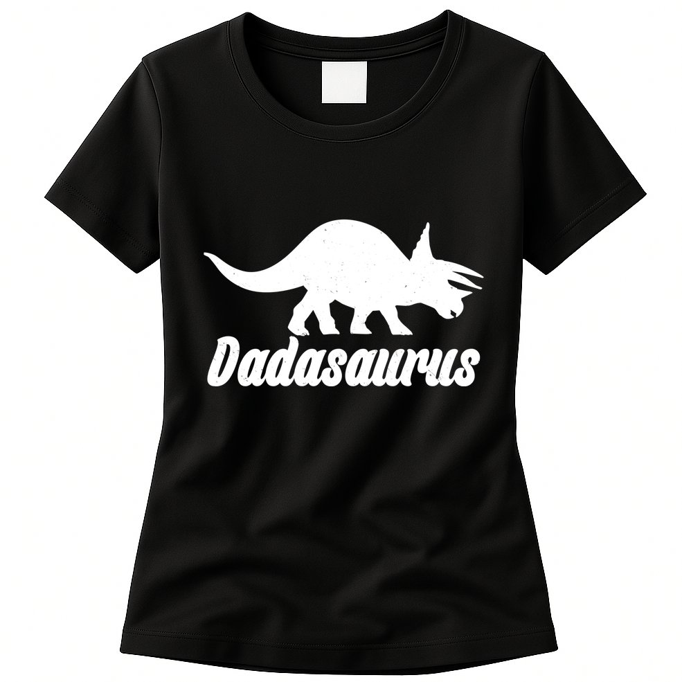 Dadasaurus Dinosaur Father's Day Womens T-Shirt