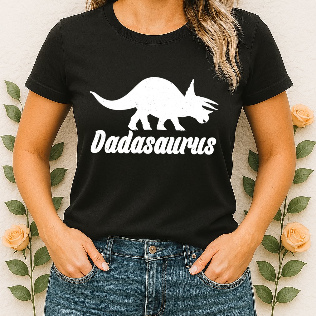 Dadasaurus Dinosaur Father's Day Womens T-Shirt