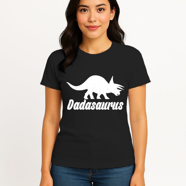 Dadasaurus Dinosaur Father's Day Womens T-Shirt