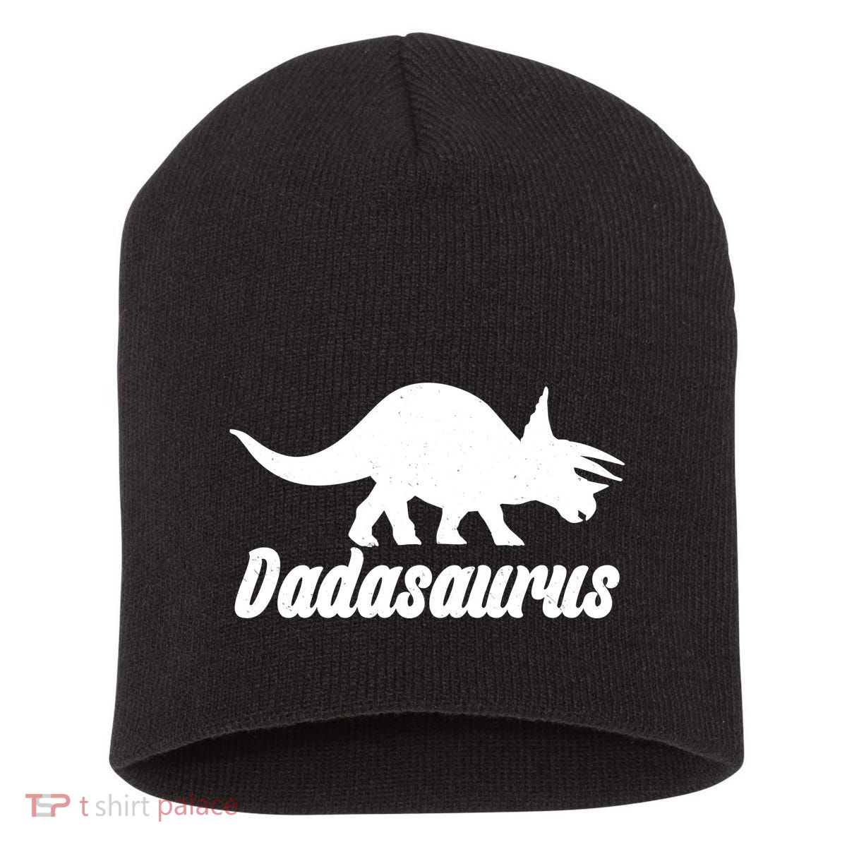 Dadasaurus Dinosaur Father's Day Short Acrylic Beanie