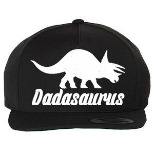 Dadasaurus Dinosaur Father's Day Wool Snapback Cap