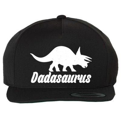 Dadasaurus Dinosaur Father's Day Wool Snapback Cap