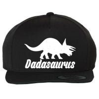 Dadasaurus Dinosaur Father's Day Wool Snapback Cap