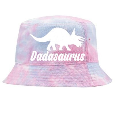 Dadasaurus Dinosaur Father's Day Tie-Dyed Bucket Hat