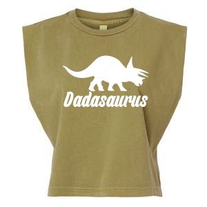 Dadasaurus Dinosaur Father's Day Garment-Dyed Women's Muscle Tee