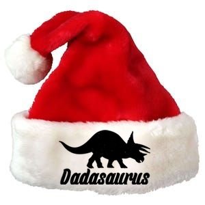 Dadasaurus Dinosaur Father's Day Premium Christmas Santa Hat