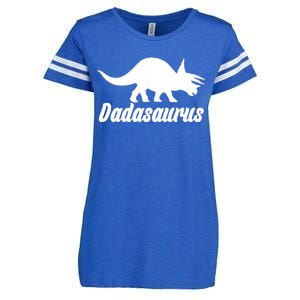 Dadasaurus Dinosaur Father's Day Enza Ladies Jersey Football T-Shirt