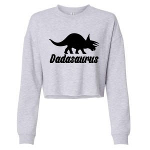 Dadasaurus Dinosaur Father's Day Cropped Pullover Crew