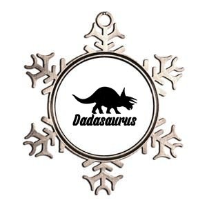 Dadasaurus Dinosaur Father's Day Metallic Star Ornament