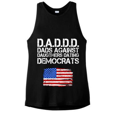 DADDD Dads Against Daughters Dating Democrats Ladies PosiCharge Tri-Blend Wicking Tank