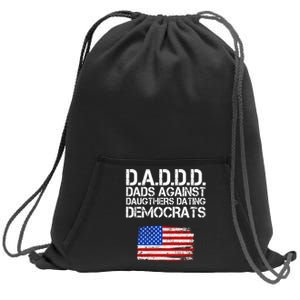 DADDD Dads Against Daughters Dating Democrats Sweatshirt Cinch Pack Bag