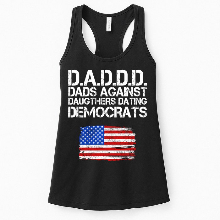 DADDD Dads Against Daughters Dating Democrats Womens Tank Top
