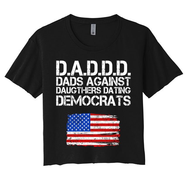 DADDD Dads Against Daughters Dating Democrats Crop Top