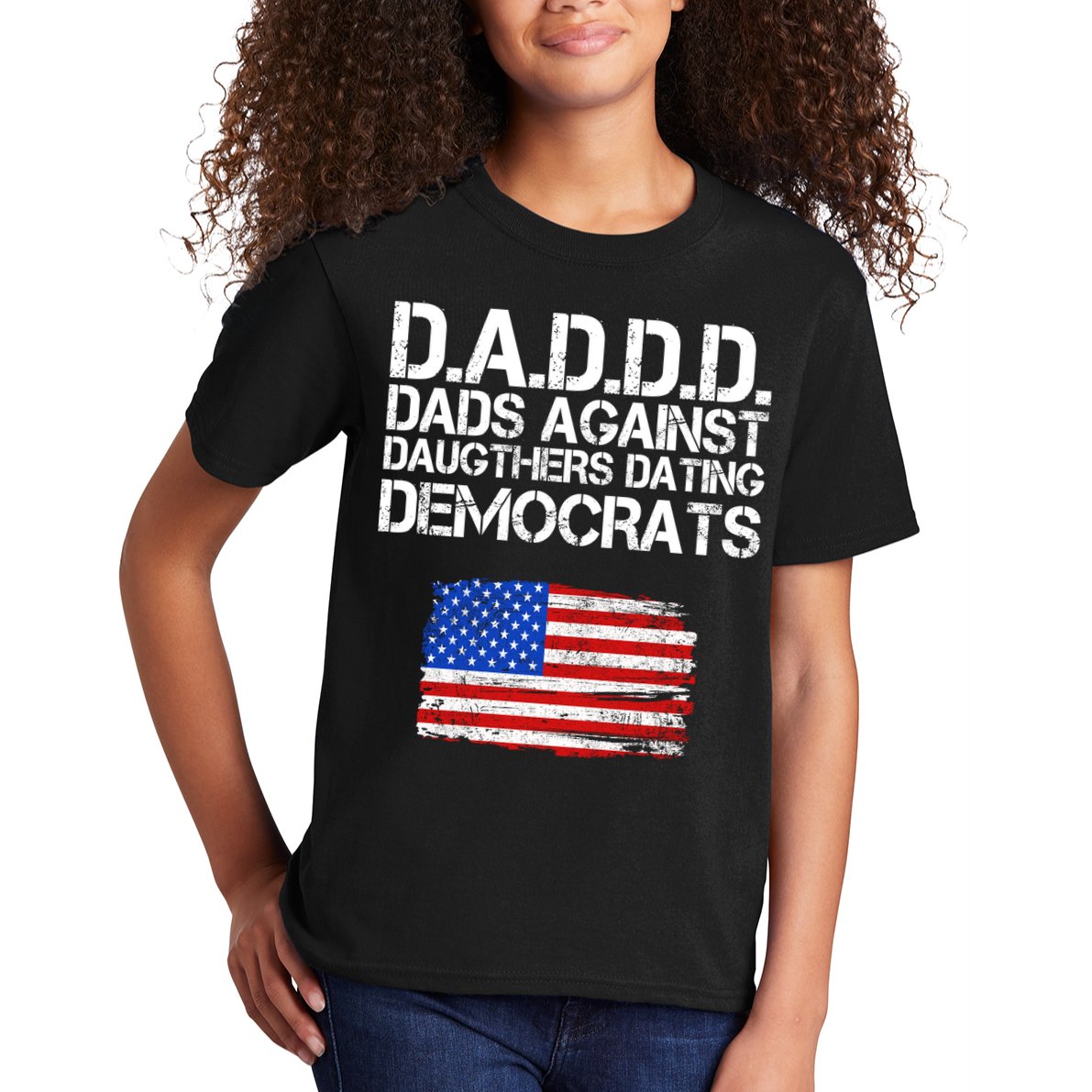 DADDD Dads Against Daughters Dating Democrats Kids T-Shirt