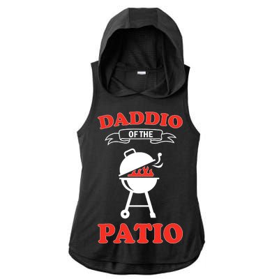 Daddio Of The Patio  Ladies PosiCharge Tri-Blend Wicking Draft Hoodie Tank