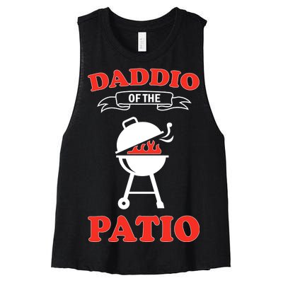 Daddio Of The Patio  Women's Racerback Cropped Tank