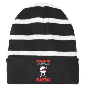 Daddio Of The Patio  Striped Beanie with Solid Band