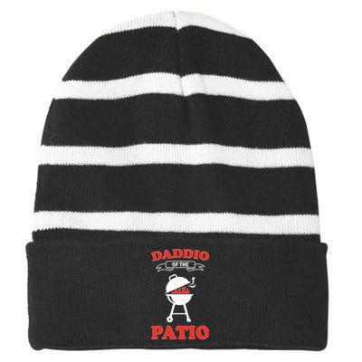 Daddio Of The Patio  Striped Beanie with Solid Band