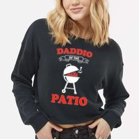Daddio Of The Patio  Cropped Pullover Crew