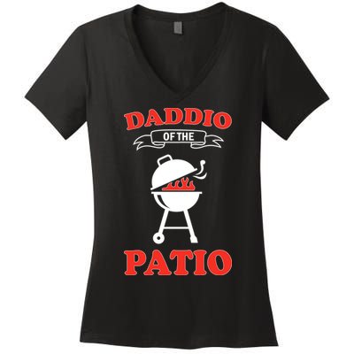 Daddio Of The Patio  Women's V-Neck T-Shirt