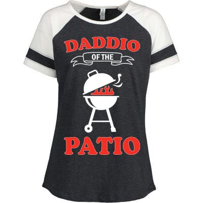 Daddio Of The Patio  Enza Ladies Jersey Colorblock Tee