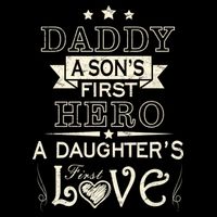 Daddy A Son's First Hero Daughters First Love Flatbill Hat