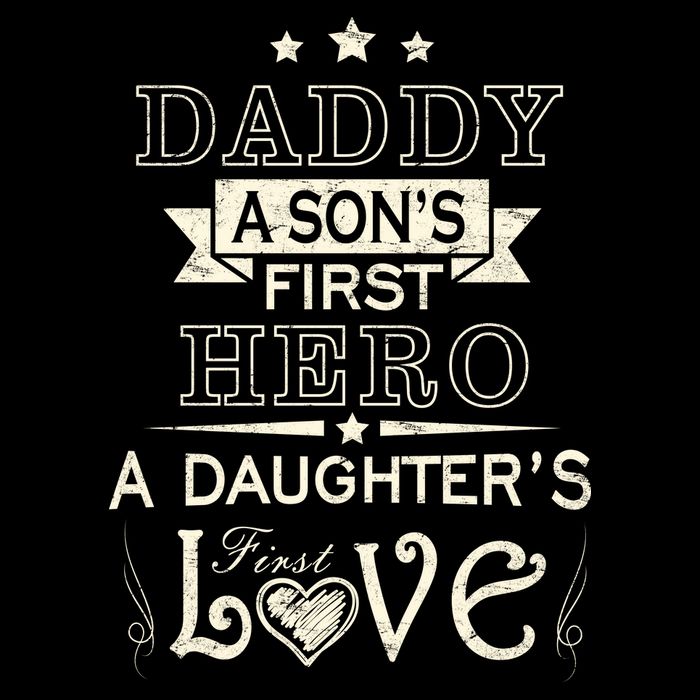 Daddy A Son's First Hero Daughters First Love Flatbill Hat