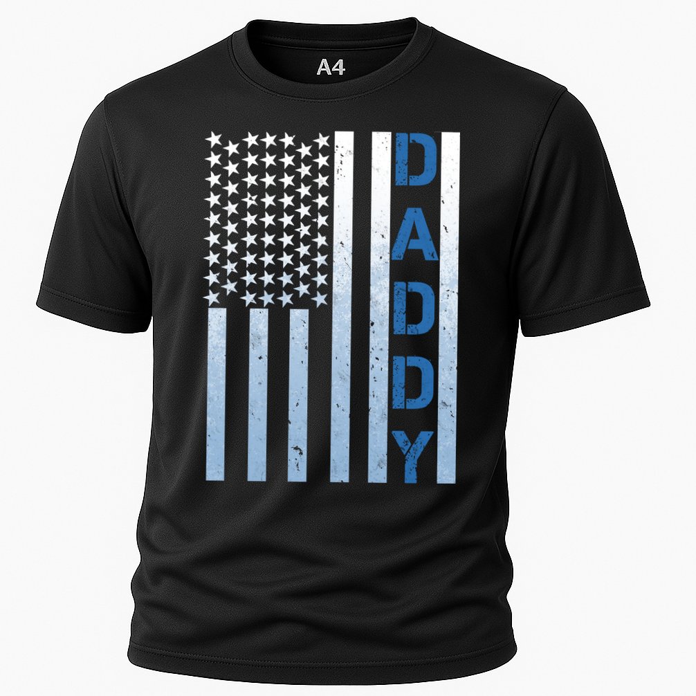 Daddy America Flag Cooling Performance Crew T-Shirt
