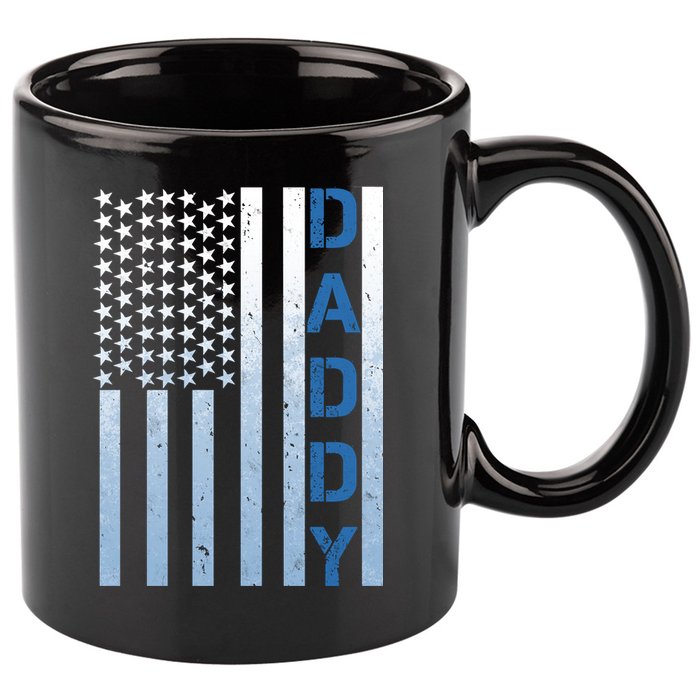 Daddy America Flag 11oz C Handle Ceramic Mug