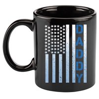 Daddy America Flag 11oz C Handle Ceramic Mug