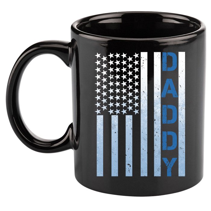Daddy America Flag 11oz C Handle Ceramic Mug