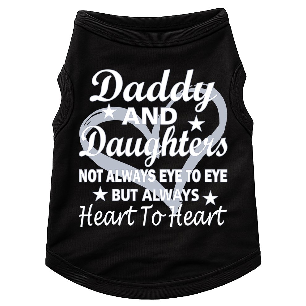 Daddy And Daughters Always Heart To Heart Doggie Tank