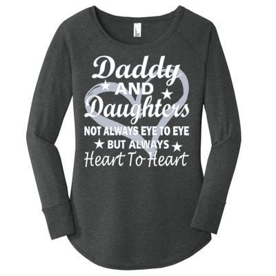 Daddy And Daughters Always Heart To Heart Women's Perfect Tri Tunic Long Sleeve Shirt