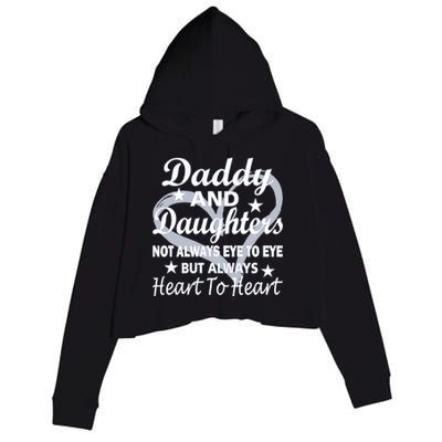 Daddy And Daughters Always Heart To Heart Crop Fleece Hoodie