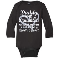 Daddy And Daughters Always Heart To Heart Baby Long Sleeve Bodysuit