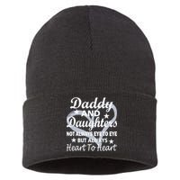 Daddy And Daughters Always Heart To Heart Sustainable Knit Beanie