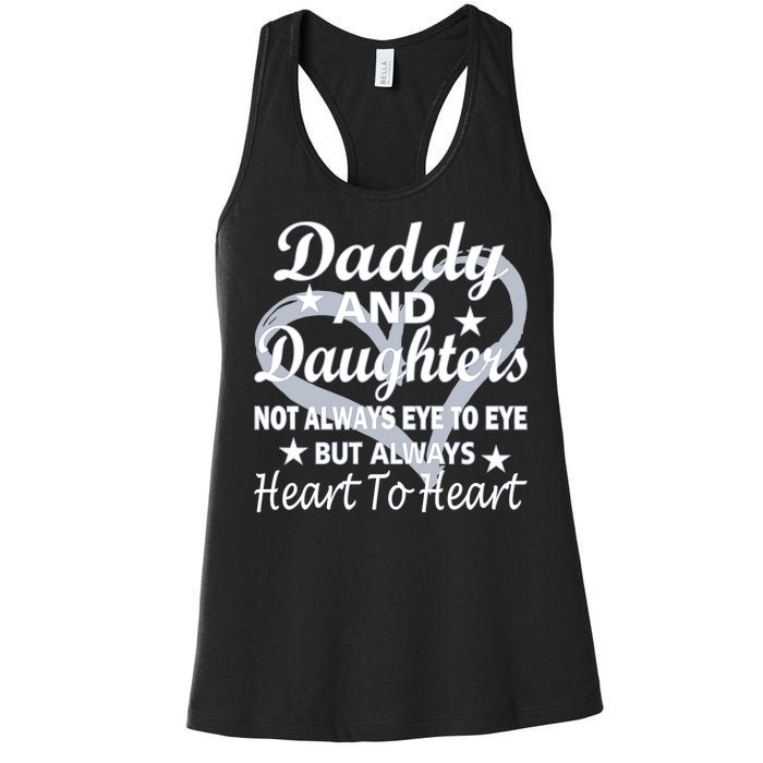 Daddy And Daughters Always Heart To Heart Women's Racerback Tank