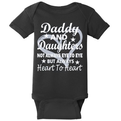 Daddy And Daughters Always Heart To Heart Baby Bodysuit