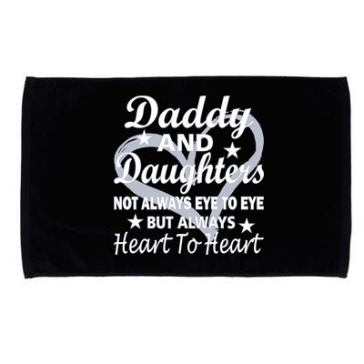 Daddy And Daughters Always Heart To Heart Microfiber Hand Towel