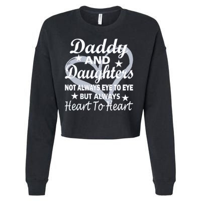 Daddy And Daughters Always Heart To Heart Cropped Pullover Crew