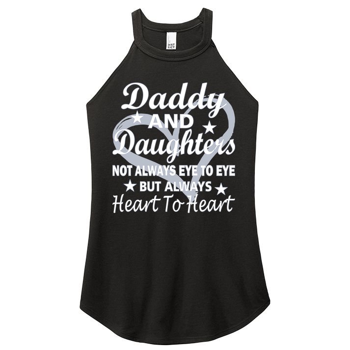 Daddy And Daughters Always Heart To Heart Women's Perfect Tri Rocker Tank