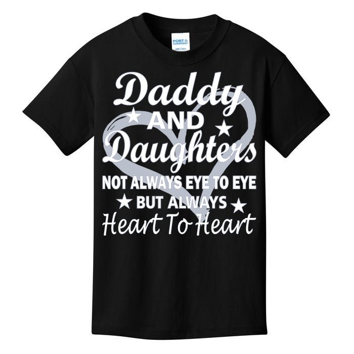 Daddy And Daughters Always Heart To Heart Kids T-Shirt