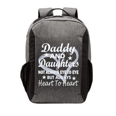 Daddy And Daughters Always Heart To Heart Vector Backpack