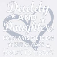 Daddy And Daughters Always Heart To Heart Garment-Dyed Sweatshirt