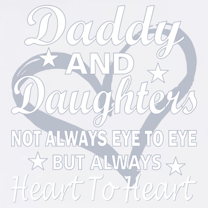 Daddy And Daughters Always Heart To Heart Garment-Dyed Sweatshirt