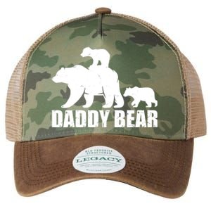 Daddy Bear With Twin Cubs Father's Day Legacy Tie Dye Trucker Hat