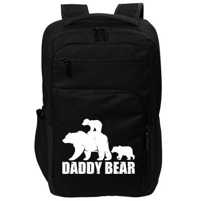 Daddy Bear With Twin Cubs Father's Day Impact Tech Backpack