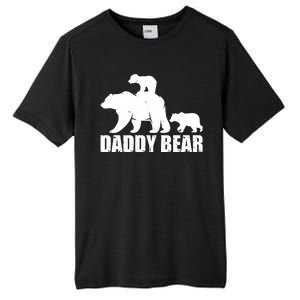 Daddy Bear With Twin Cubs Father's Day Tall Fusion ChromaSoft Performance T-Shirt