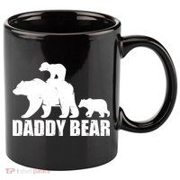 Daddy Bear With Twin Cubs Father's Day 11oz C Handle Ceramic Mug